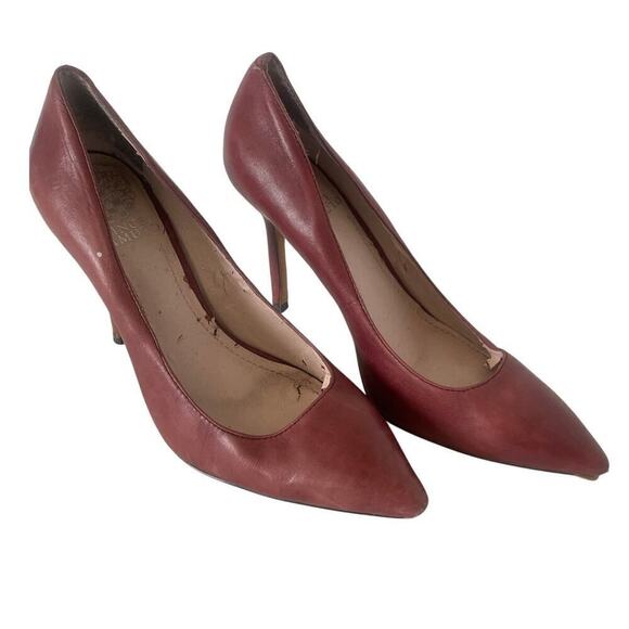 Vince Camuto Rust Red Pointy Toe Pumps • Size 7.5 - Picture 1 of 6